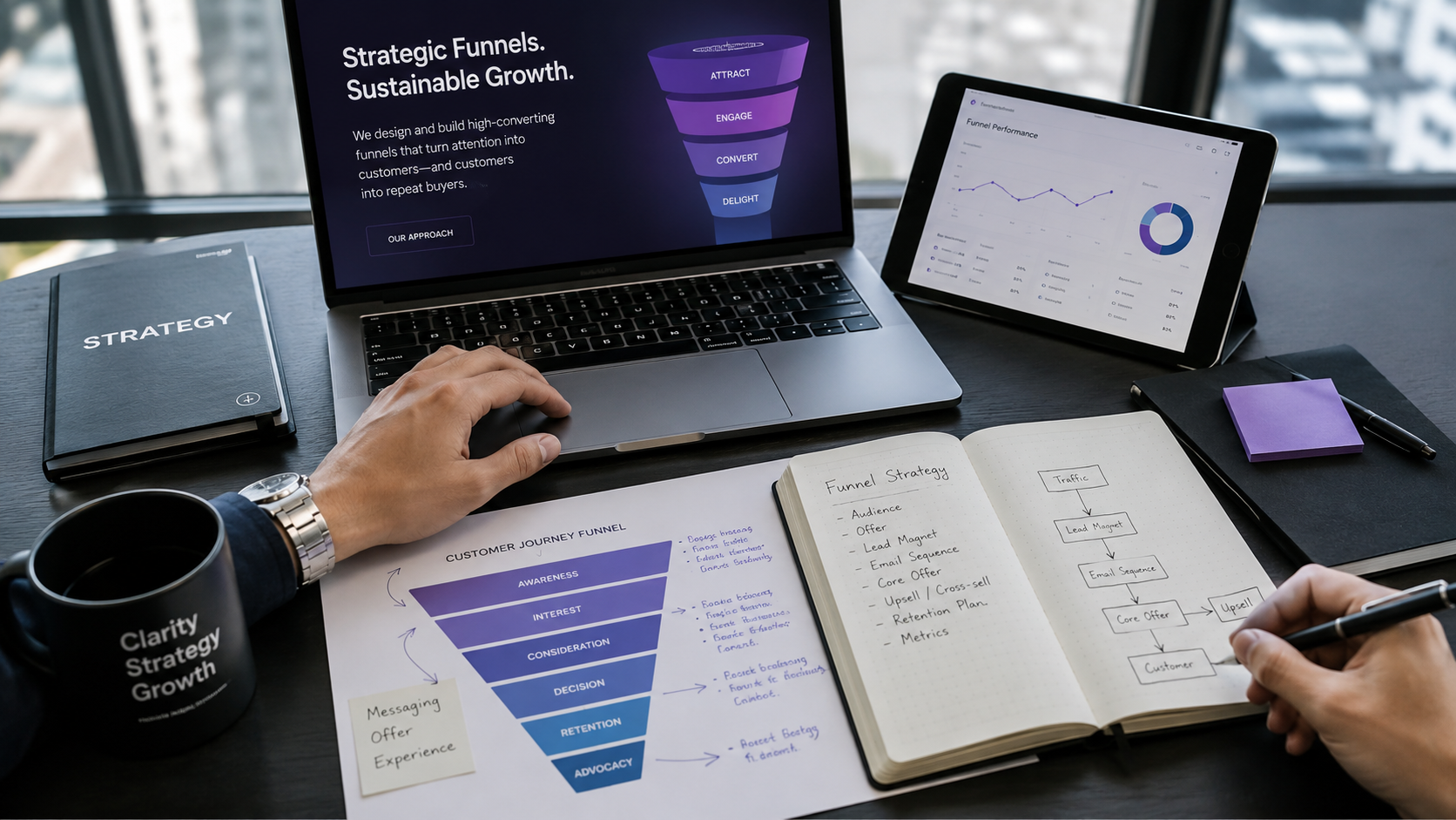 Funnels + estrategia